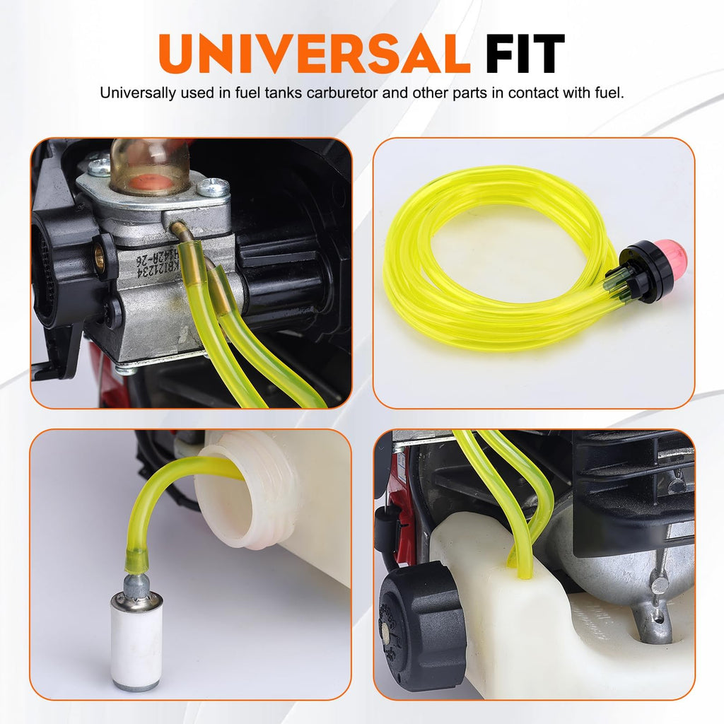 Hipa Gas Fuel Line Hose Tubing for Small Engine Weedeater 4 Size 4 ft. Each