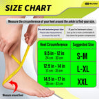 Buy now BLITZU Foot Compression Sleeve Plantar Fasciitis Relief Socks Women Ankle Sleeve Support Foot Support for Pain Compression Socks Black XXL at indiglob india