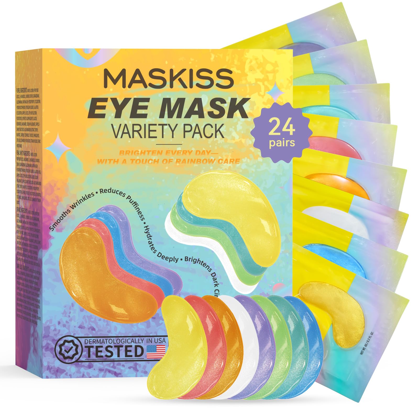 Buy now 24k Gold Under Eye Patches (30 Pairs), Eye Mask, Collagen Skin Care Products, Eye Patches for Puffy Eyes, Eye Masks for Dark Circles and Puffiness. at indiglob india