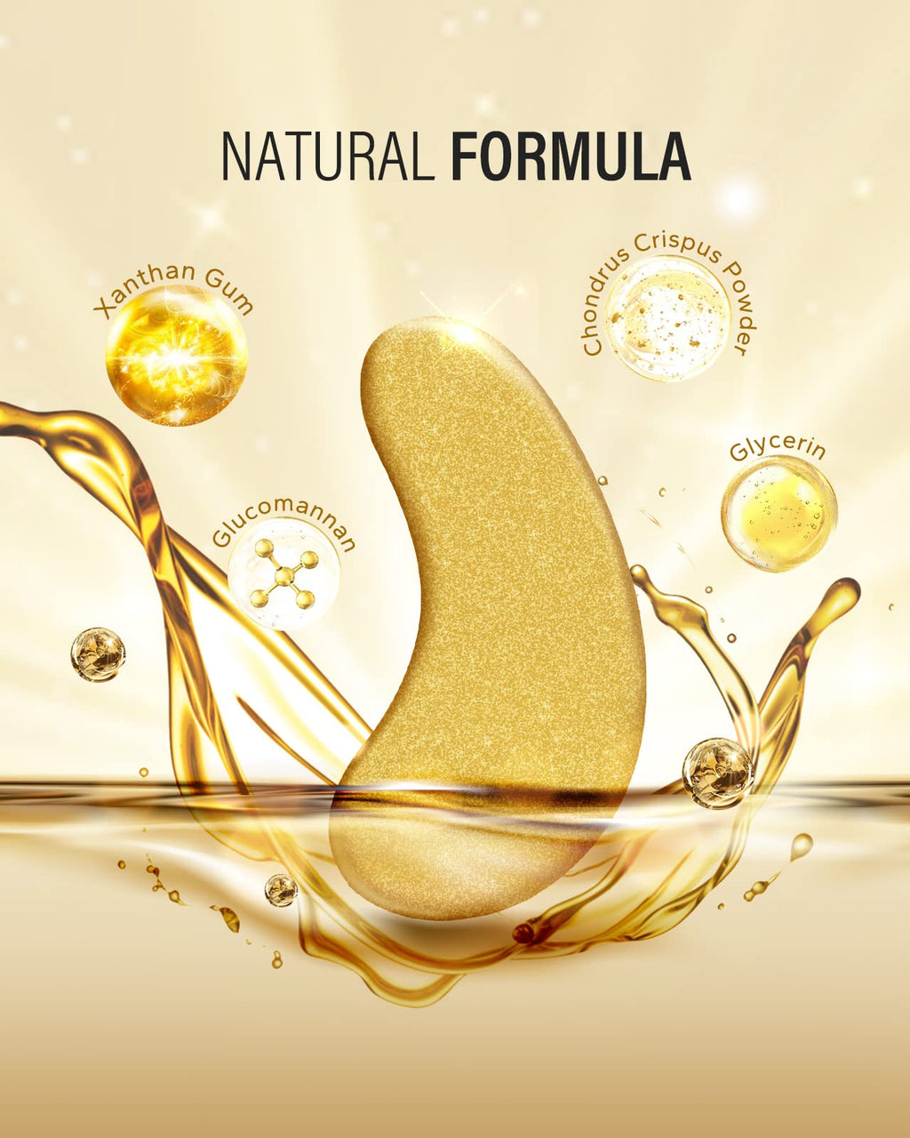 Buy now 24k Gold Under Eye Patches (30 Pairs), Eye Mask, Collagen Skin Care Products, Eye Patches for Puffy Eyes, Eye Masks for Dark Circles and Puffiness. at indiglob india