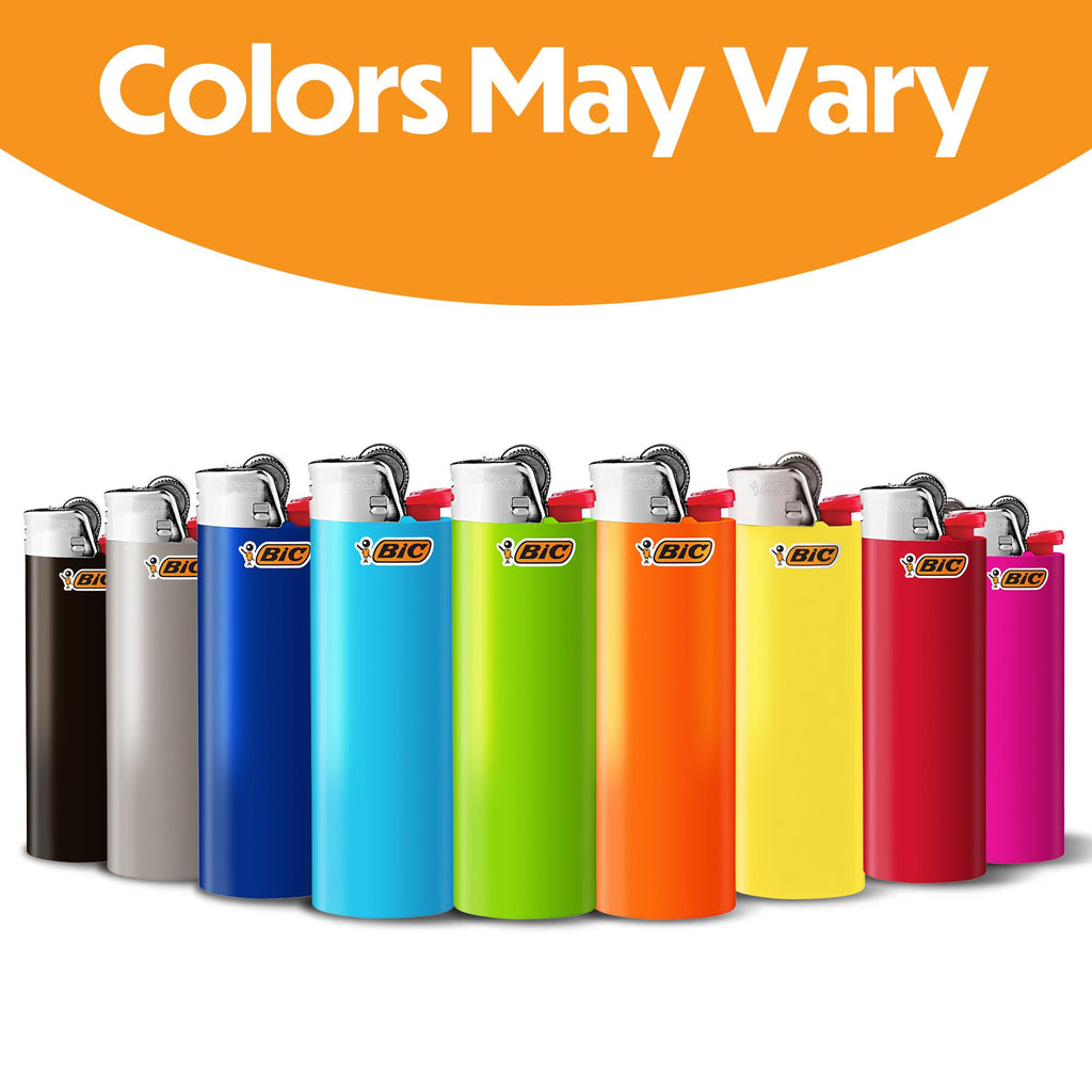 BIC Maxi Pocket Lighters, Reliable and Long-Lasting, Assorted Colors, 12-Pack (Colors May Vary)