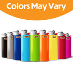 BIC Maxi Pocket Lighters, Reliable and Long-Lasting, Assorted Colors, 12-Pack (Colors May Vary)