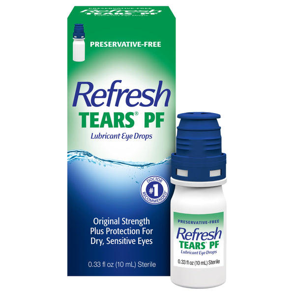 Refresh Tears PF Preservative-Free Artificial Tears Lubricant Eye Drops, 0.33 fl oz (10 mL)