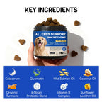 Dog Allergy Relief Chews, Itching Skin & Paw Licking, 180 Ct