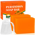 2 PCS Persimmon Soap Bar for Old People Smell, Deodorizing Bar Soap