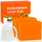 2 PCS Persimmon Soap Bar for Old People Smell, Deodorizing Bar Soap