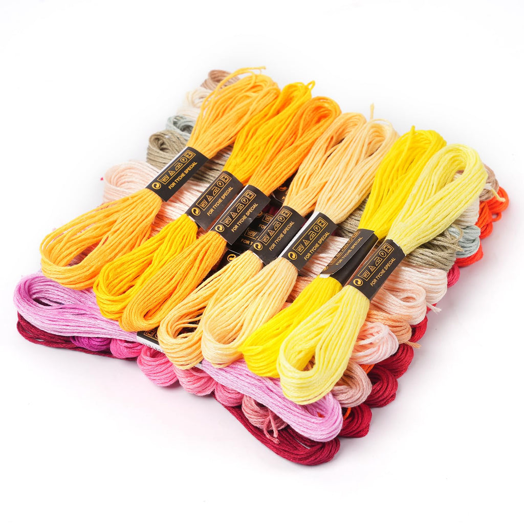 190 Skeins Rainbow Color Embroidery Floss Friendship Bracelet String Cross Stitch Embroidery Thread Cotton Floss Bracelet Yarn, Craft Floss
