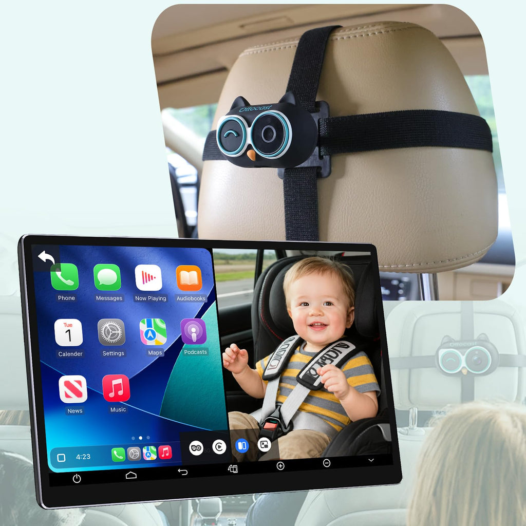 OTTOCAST Baby Car Camera with Wireless CarPlay Adapter