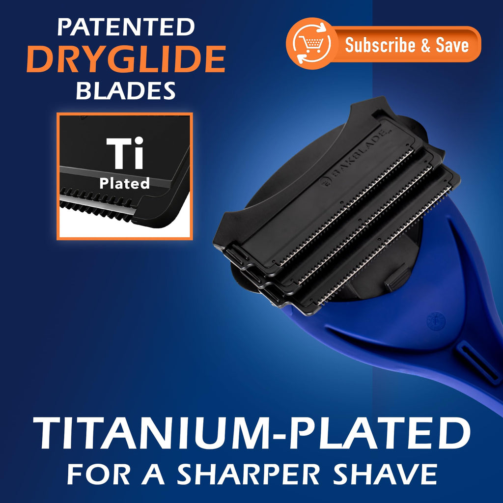 BakBlade 2.0 Elite Back Shaver for Men With Silicone Handle For Grip