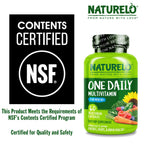NATURELO Multivitamin for Men 50+ - One Daily, 60 Vegetarian Capsules | Vitamins, Minerals & Organic Whole Foods, Boost Energy and Health, Non-GMO