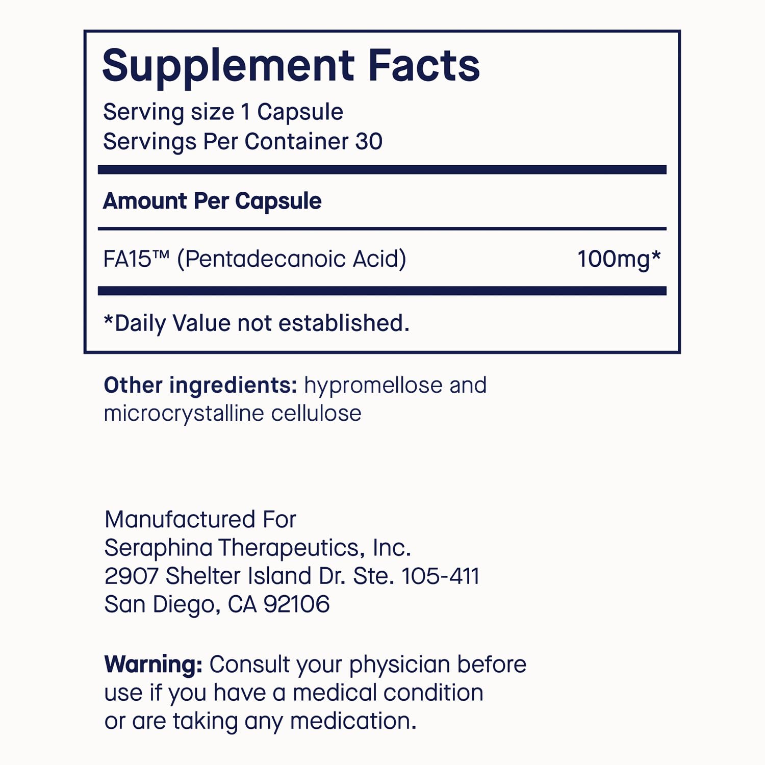Fatty15 C15:0 Pentadecanoic Acid Healthy Aging Supplement - 3 Month Supply | 3x Cellular Benefits of Omega 3 Fish Oil - Longevity, Metabolic, Wellness & Liver Support - Gluten Free & Sugar Free