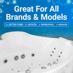 Ouster Jetted Tub Cleaner for Bathtub Jets and Tubes, Jacuzzi & Whirlpool - Removes Black Flakes, Gunk & Odor in Minutes - 12 Uses, 1 Year Supply, Septic Safe, Made in USA, 12 oz