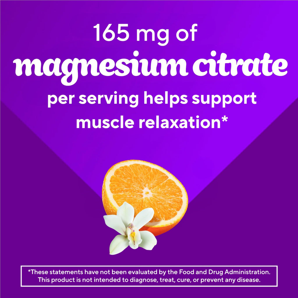 Vitafusion Magnesium Citrate Gummy | 165mg | 60 Gummies | for Adult Women & Men | Orange Vanilla Flavor | Gluten-Free Vitamin Supplement