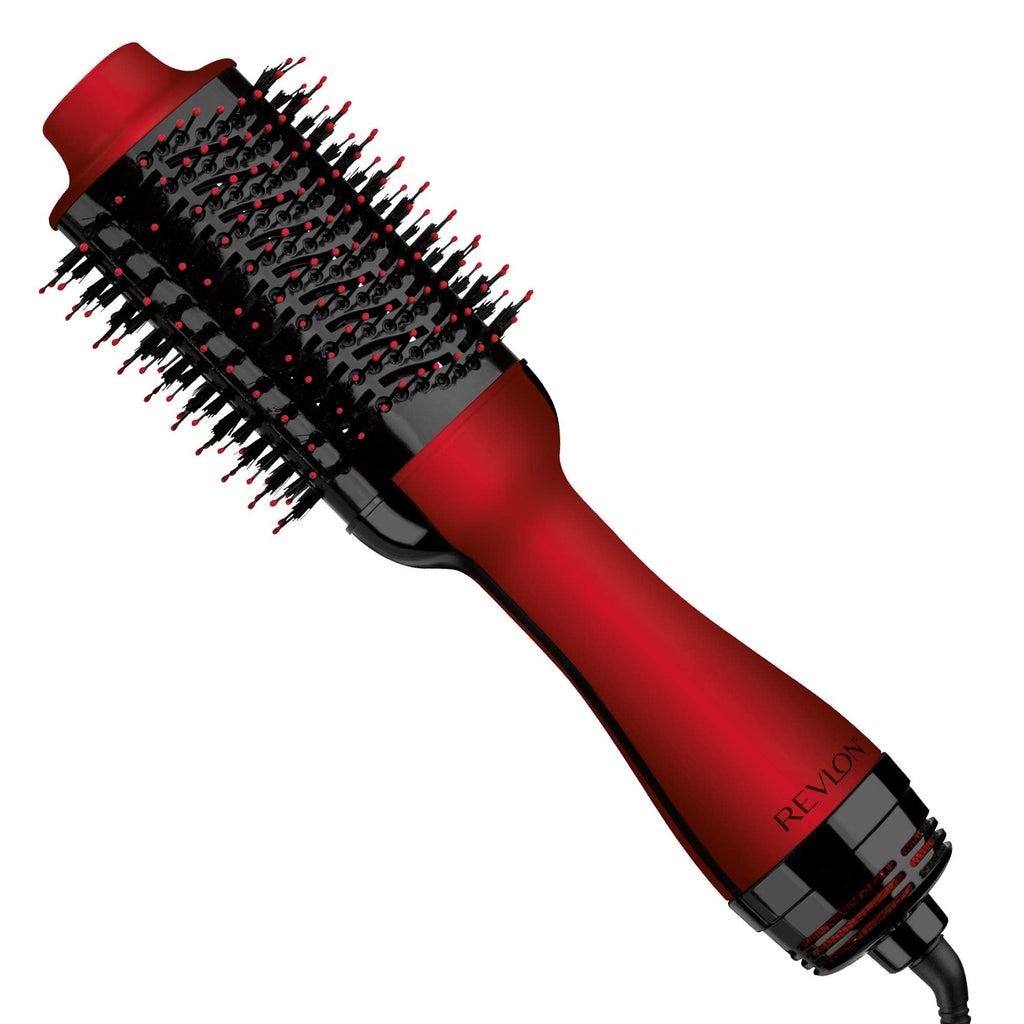 Buy now REVLON One Step Volumizer PLUS Hair Dryer and Styler - More Volume, Less Damage, and More Styling Control for Easy and Fast Salon-Style Blowouts, Plus Travel Friendly (Black) Red at indiglob india