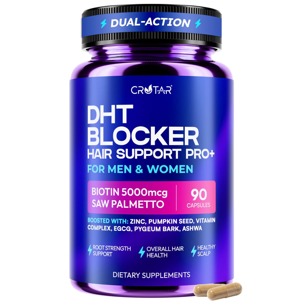 Crotar DHT Blocker for Men & Women Hair Growth Supplement Saw Palmetto