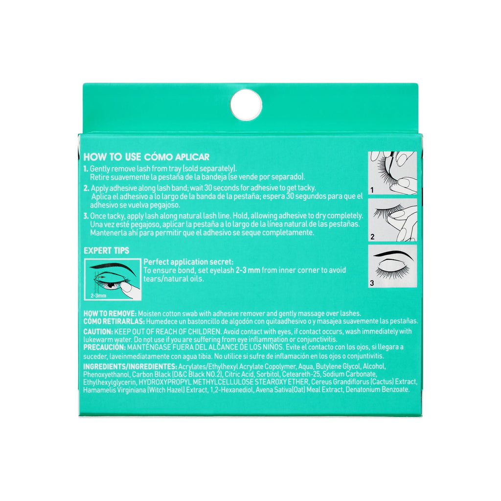 Kiss SuperStick Lash Glue for Strip Eyelashes, Black, 0.17 Oz (4.8 g), Dermatologist-Tested, Extended Wear Lash Adhesive, Easy-to-Apply Quick-Dry Brush Applicator, Waterproof on Normal Skin