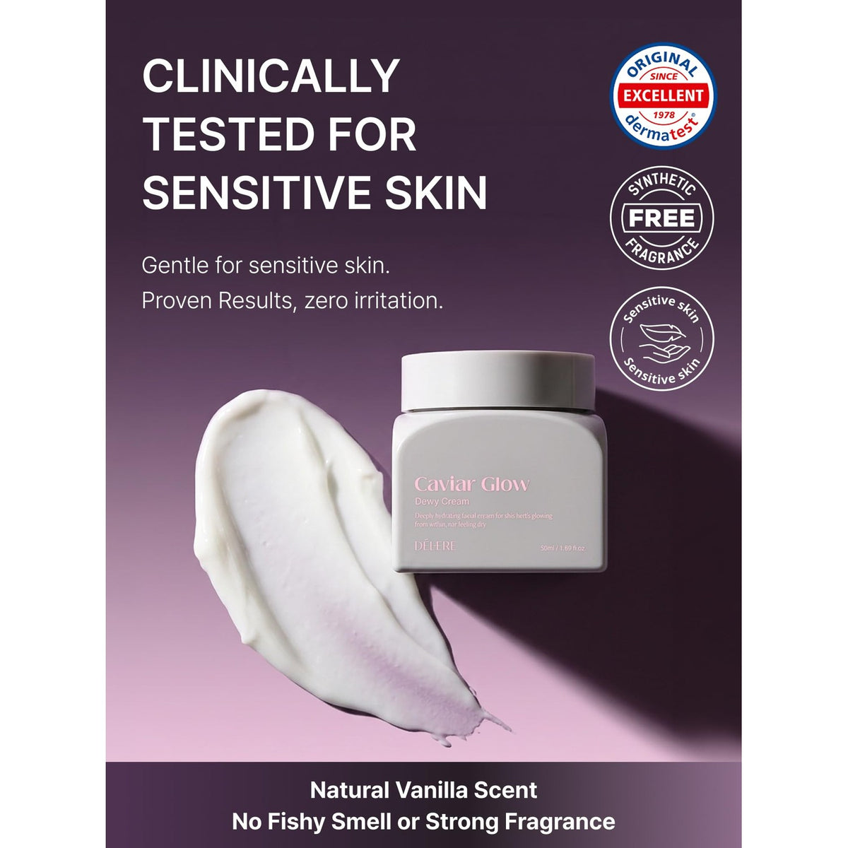 Caviar Glow Dewy Cream, korean face moisturizer, Anti-Aging Skin Cream