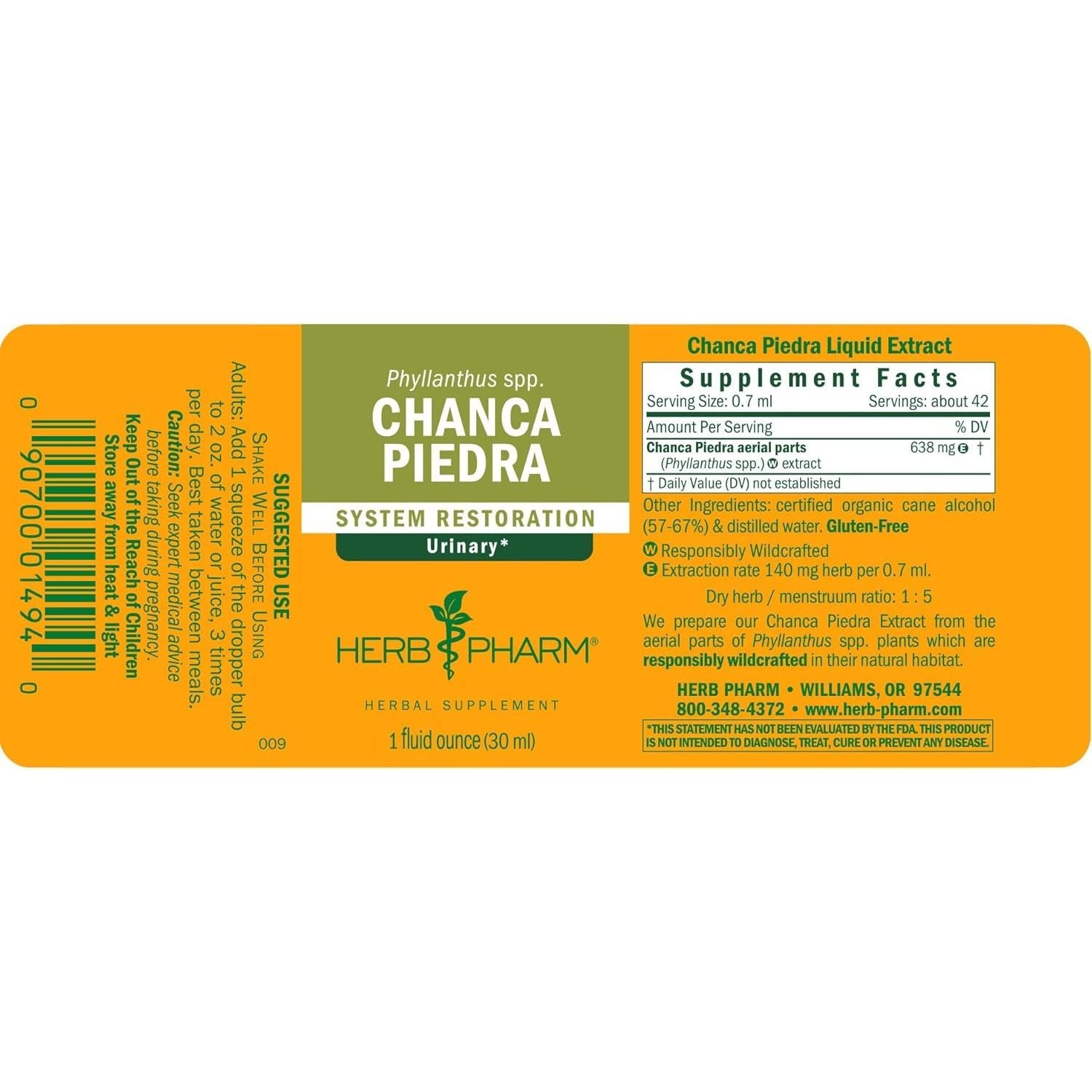 Buy now Herb Pharm Chanca Piedra Liquid Extract for Urinary System Support, 1 Fl Oz at indiglob india