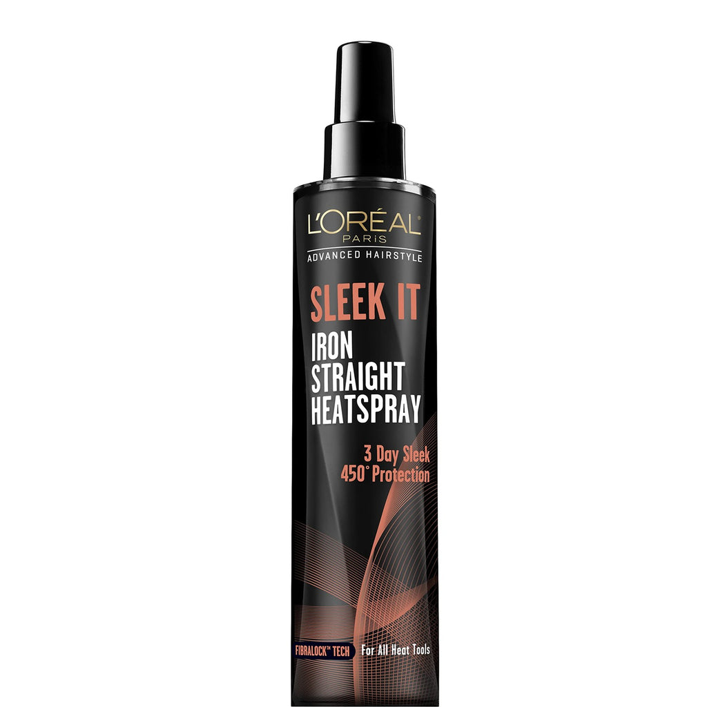 L'Oréal Paris Advanced Hairstyle Sleek It Iron Straight Heat Spray, 5.7 Ounce