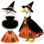 Halloween Porch Goose Outfits 3 Pcs Geese Outfit Outdoor Garden Statue