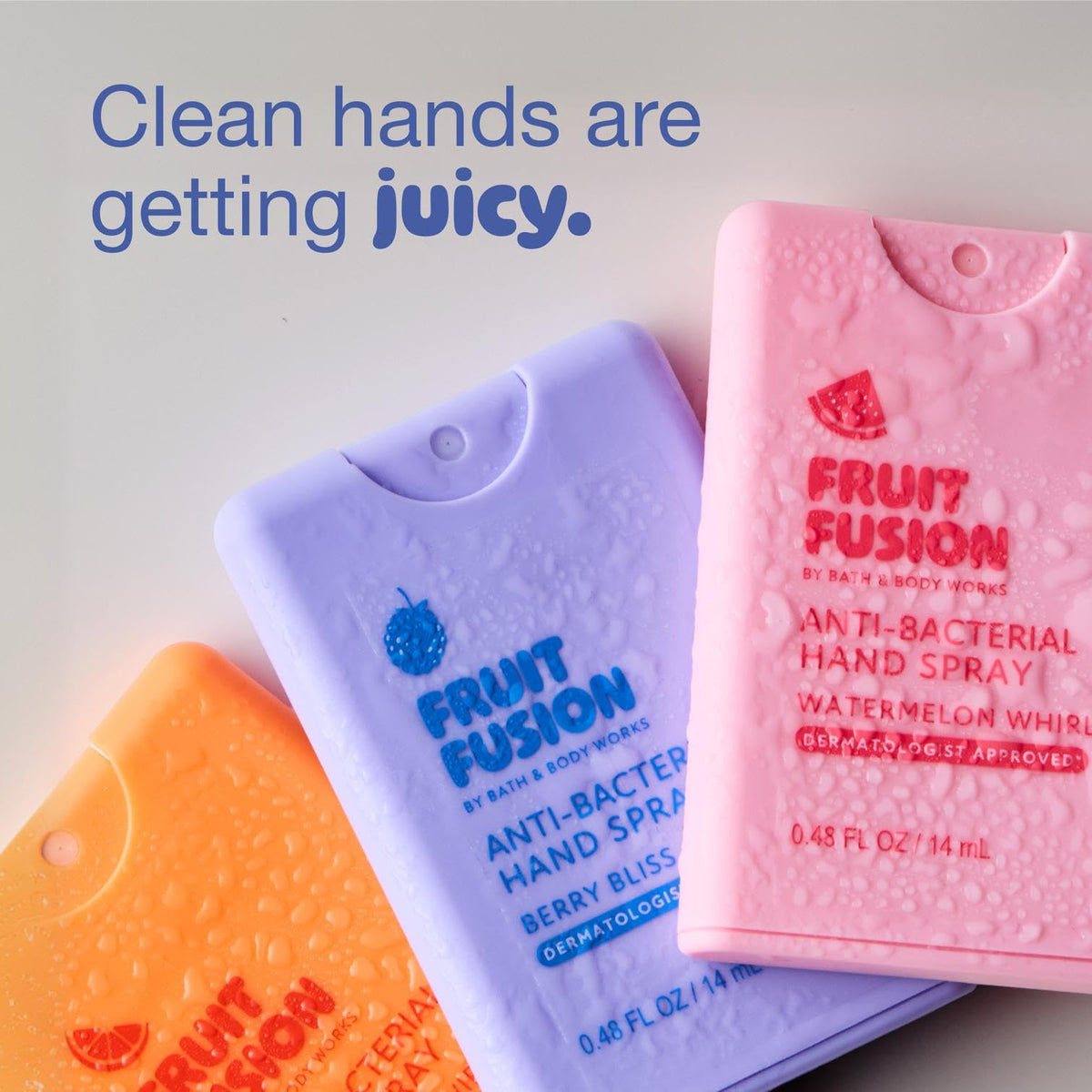 Fruit Fusion by Bath & Body Works, Pocket Spray Hand Sanitizer 3-Pack