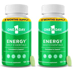 One A Day Energy Daily Essentials Multivitamin, Energy Supplement to Support Mental Alertness and Immune Health with Vitamins A C, D, E, Zinc and Caffeine, 120 Count