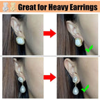 Buy now DELECOE Earring Lifters Hypoallergenic Earring Backs for Droopy Ears Adjustable 14K Gold Plated Secure Backs Repacements for Heavy Studs Droopy Earrings (Gold&Silver) at indiglob india