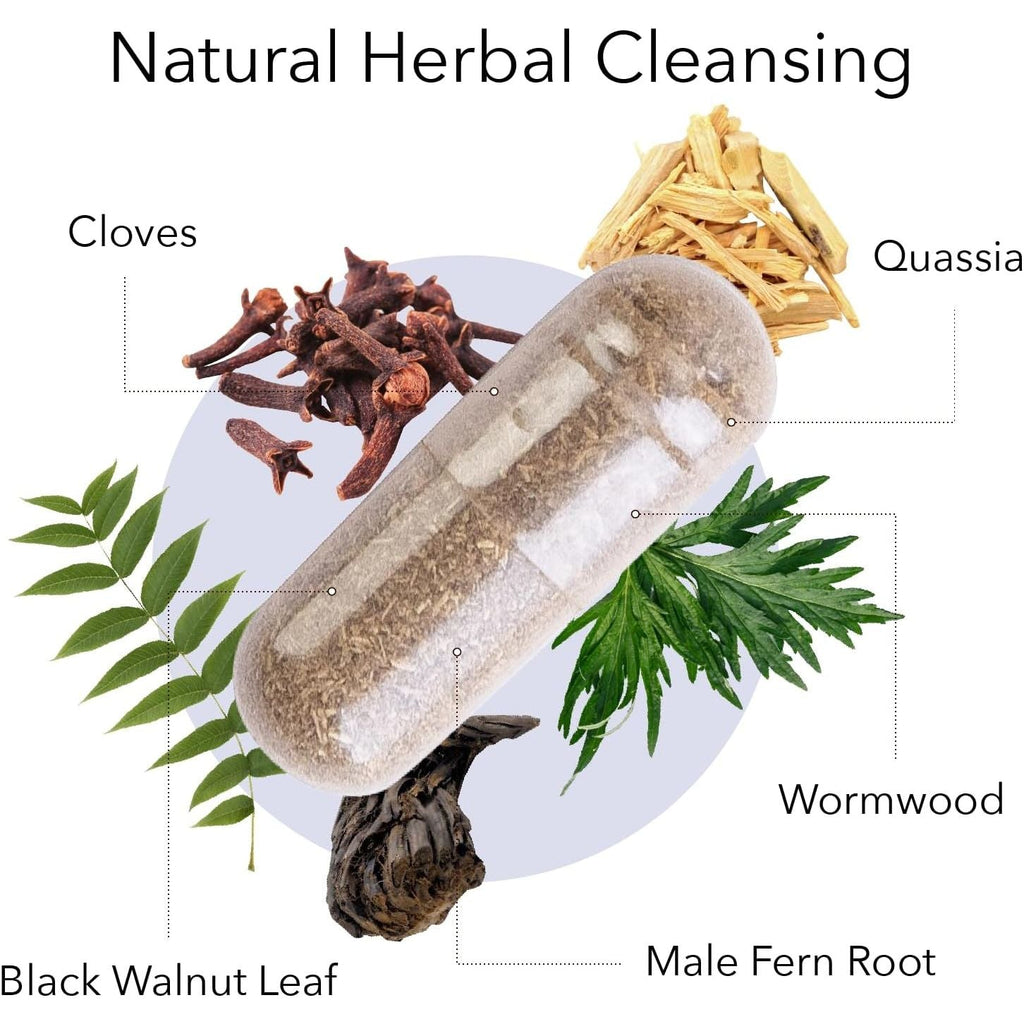 Buy now Kroeger Herb Products, Wormwood Herb, Black Walnut, Clove, Quassia, Worm Wood Detox Cleanse - Vegetarian Capsules, Non-GMO, Gluten Free, No Preservatives or Fillers - 100 Capsules, Made in USA at indiglob india