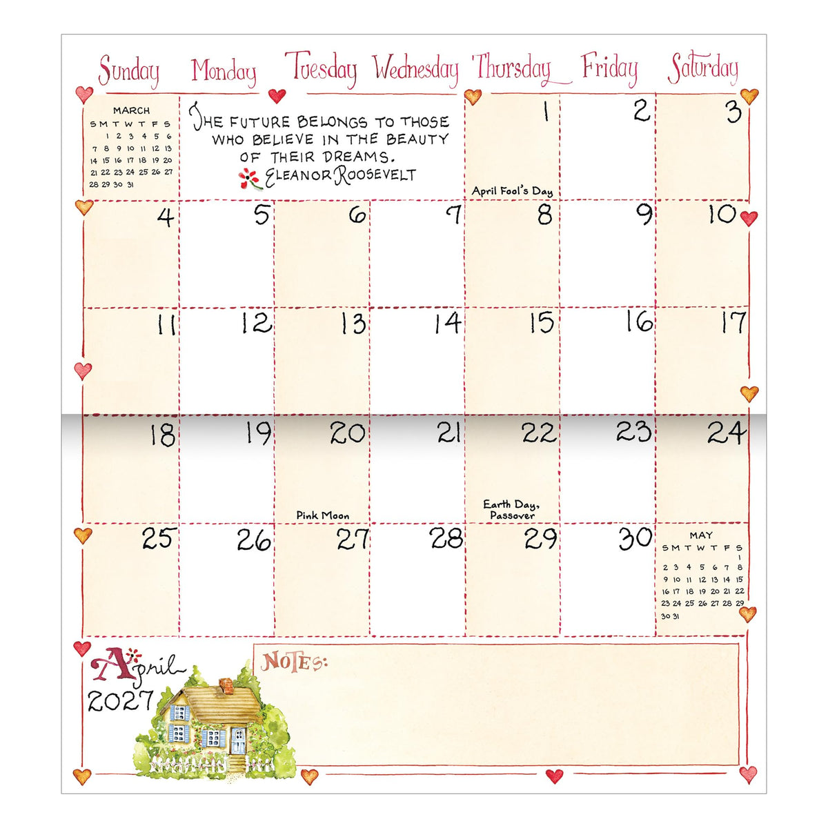 TF Publishing 2027-2028 Susan Branch Small Monthly Pocket Planner