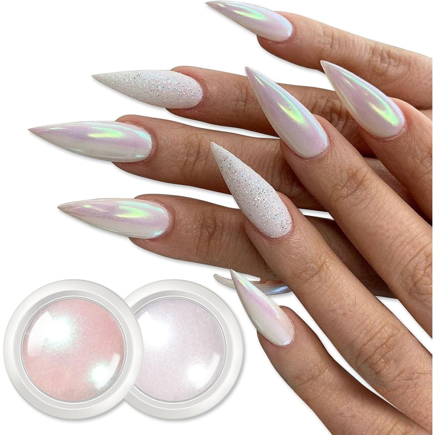 Buy now BORN PRETTY Chrome Powder Metallic Mirror Chameleon Nail Powder Auroras Mermaid Nail Powder Pigment for Nail Art Gel Polish Manicure Nail Art Decorations 9 Jars pearl powder at indiglob india