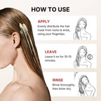 Karseell Collagen Hair Treatment for Dry Damaged Hair, 3.38floz | Deep Repair Conditioning Argan Oil Collagen Hair Mask Essence All Hair Types