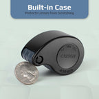Buy now Carson TriView 5x/10x/15x Folding Loupe Magnifier with Built-in Case, 3-in-1 Portable Loupe Magnifying Glass - Adjustable Magnification, Great for Jewelry (TV-15) at indiglob india