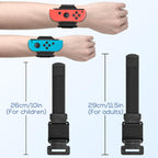 Buy now YUANHOT Wrist Bands for Nintendo Switch Just Dance 2025 2024 2023 & Zumba Burn It Up, Adjustable Elastic Straps for Switch & Switch OLED Joy Con Controller, 2 Pack Wristbands for Kid and Adult - Black at indiglob india