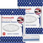 Fremouth Orthodontic Flossers for Braces - Ortho Floss Picks, 200 Count