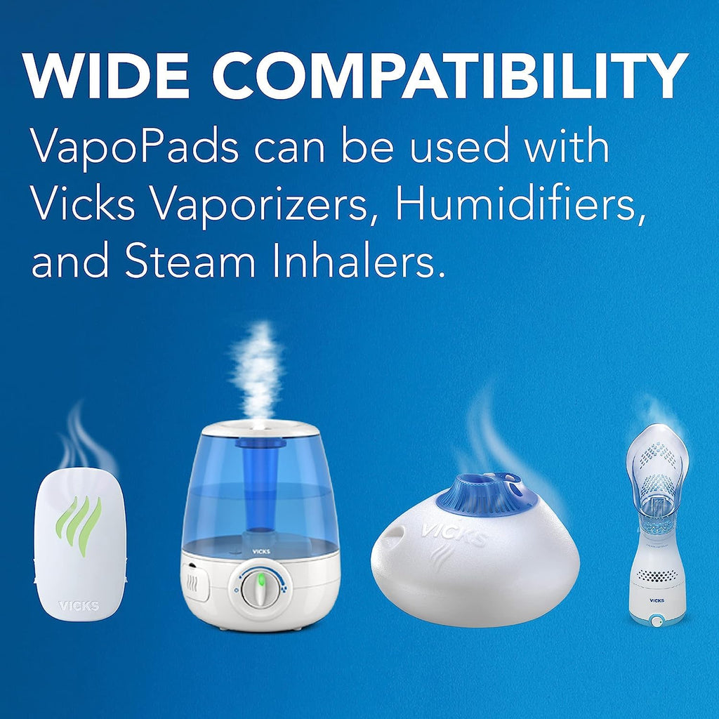 Buy now Vicks VapoPadsâ€“ Soothing Menthol Vapor Pads for Vicks Humidifiers, Vaporizers, Waterless Vaporizers, and Plug-Ins, VSP-19, 6 Count (Pack of 1) at indiglob india