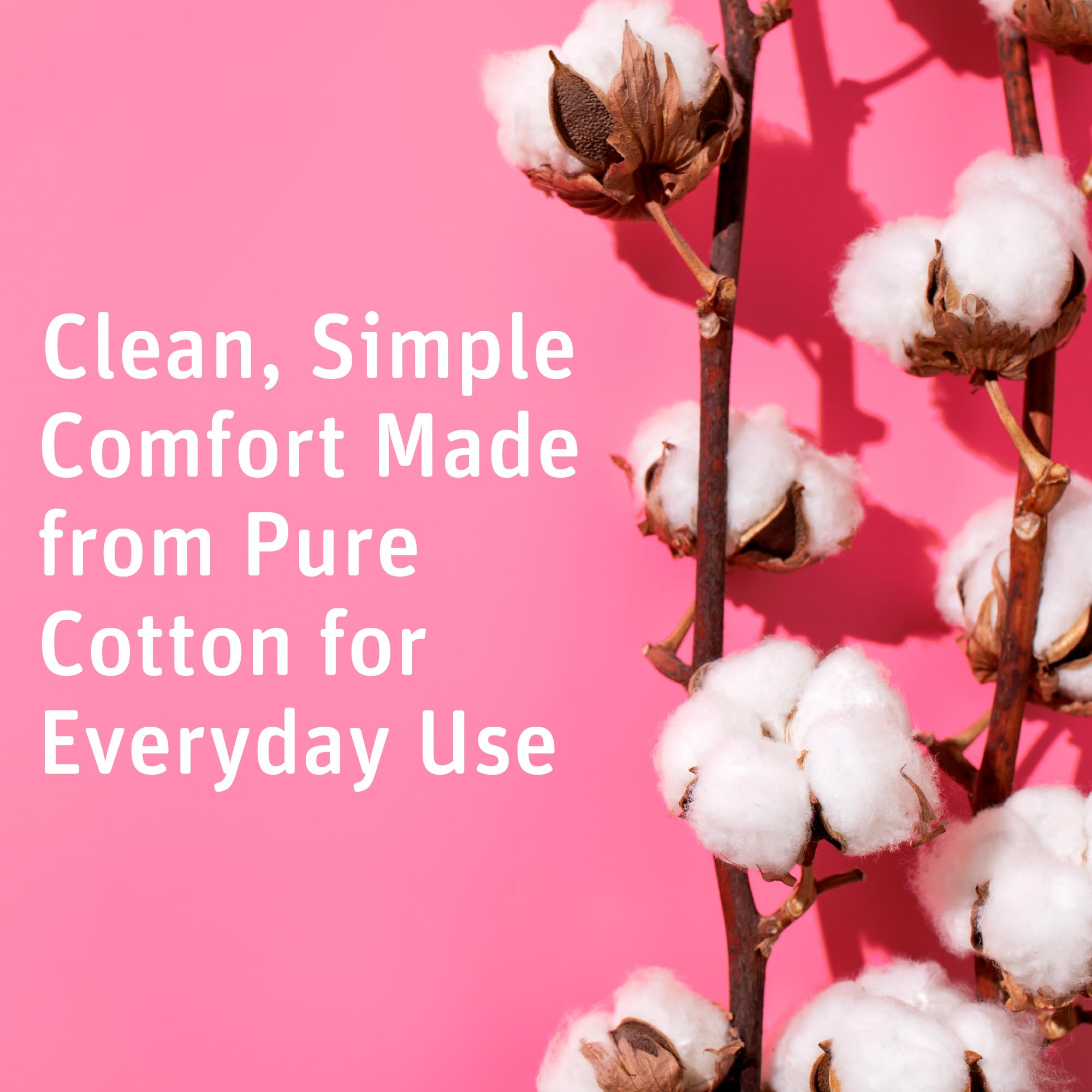 Simply Soft Premium Cotton Balls (600 Count), 100% Pure Cotton, Large Cotton Balls for Face and Nail Polish Remover