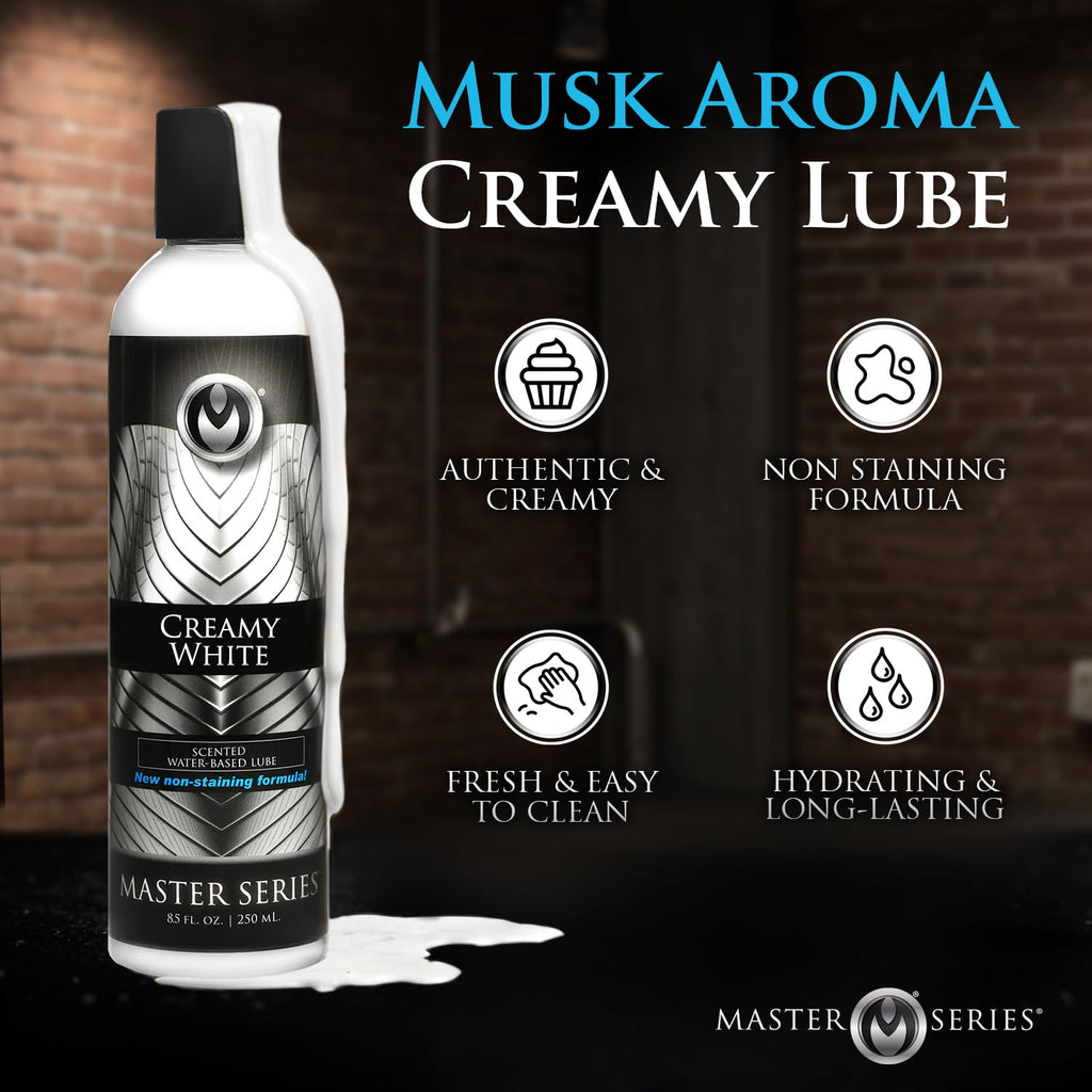 MASTER SERIES Creamy White Scented WaterBased Body Glide 8.5 Oz Men, Women