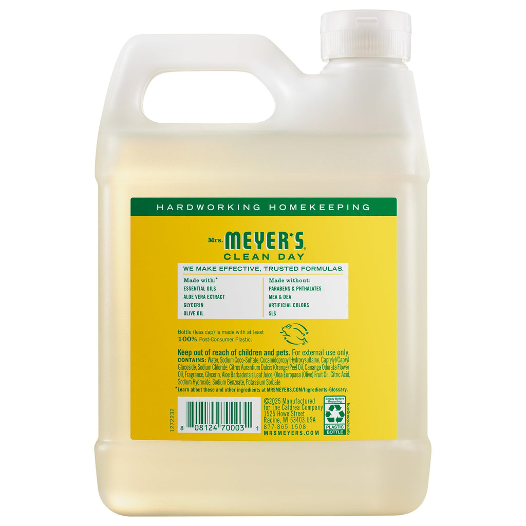 Mrs. Meyer's Clean Day Liquid Hand Soap Refill, Honeysuckle, 33 Oz