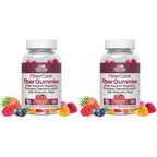 Country Farms Fiber Care Prebiotic Gummies, 6g of Fiber Per Serving, GLP-1 Booster, FOS from Beets, Digestive Health and Bloat, Supports Regularity, Mixed Fruit Flavor, 120 Gummies, 40 Servings