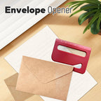 3 Pack Letter Opener Envelope Slitter, Credit Card Sized Mail Opener with Hidden Blade, Built in Ruler & Magnifier, Slim Envelope Cutter for Home Office Travel