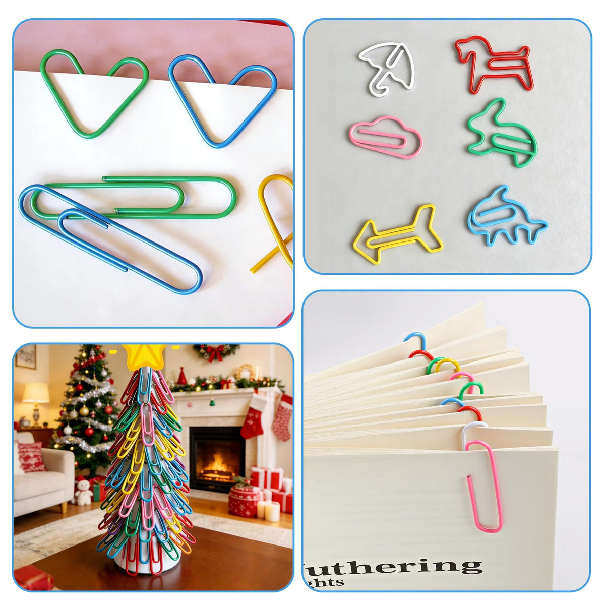 320 Pcs Large Paper Clips, 2 Inch Jumbo Paper Clips, Colorful Coated Paperclips, Heavy Metal Paperclips Office for Teacher Supplies School Supplies