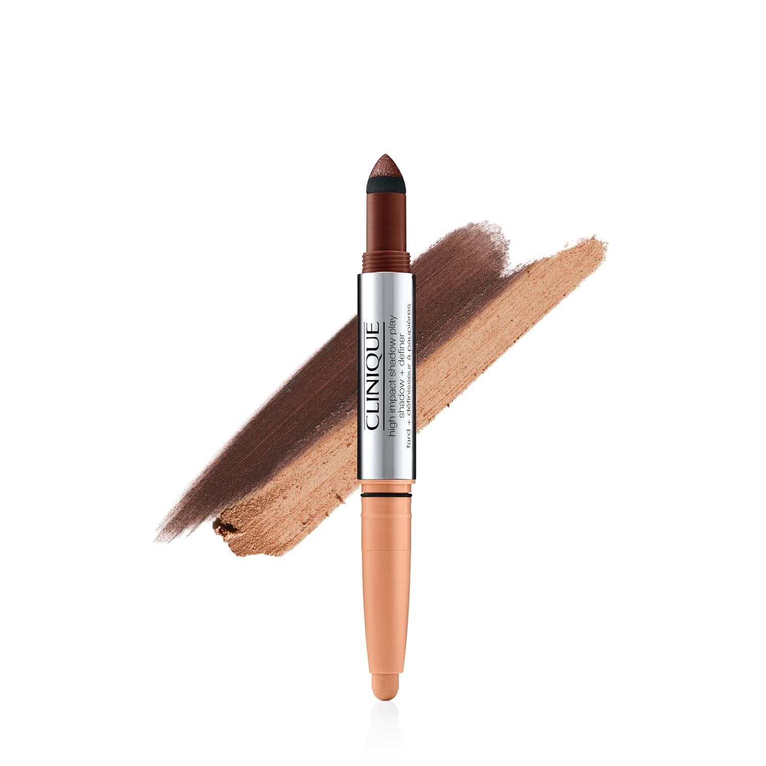 Buy now Clinique High Impact Shadow Play Shadow + Definer | Eyeliner + Eyeshadow | Crease Proof, Water Resistant + Safe For Sensitive Eyes 02 CafÃ© Au Lait at indiglob india