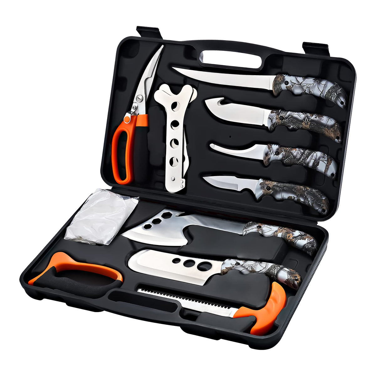 KNINE OUTDOORS Hunting Deer Knife Set Field Dressing Kit