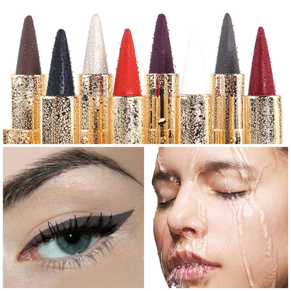 Discover the Kaely 2pcs gel eyeliner pencil set with vibrant colors. Waterproof and long-lasting for all-day wear. Verified by CuratCart.