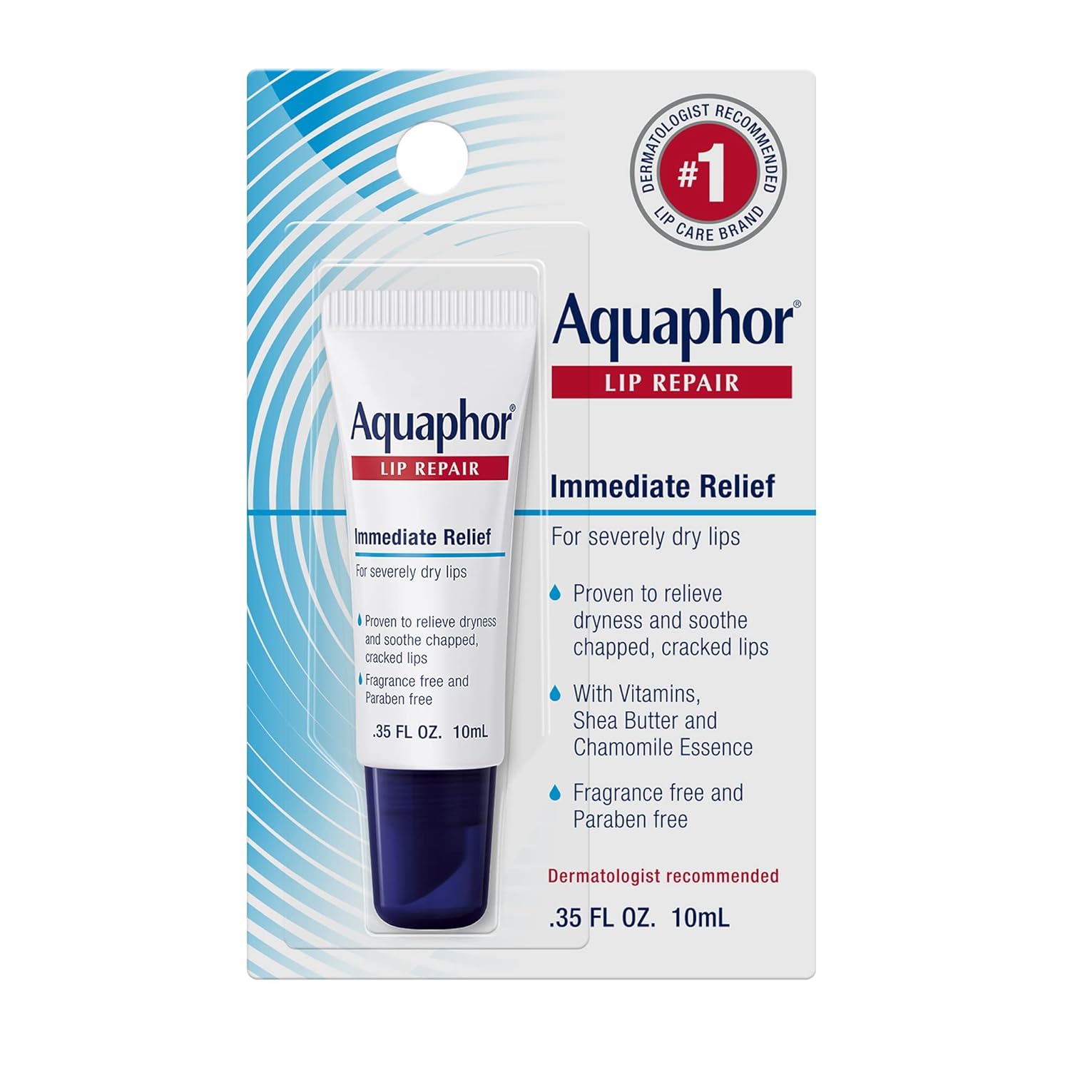 Buy now Aquaphor Lip Repair Ointment - Long-lasting Moisture to Soothe Dry Chapped Lips - .35 fl. oz. Tube 0.35 Fl Oz (Pack of 1) at indiglob india
