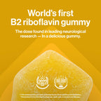 kindnature Vitamin B2 Gummies - Riboflavin 400mg Supplement for Kids & Adults - Non-GMO, Soy & Gluten-Free, Vegan Chewable Gummies (30 Day Supply)