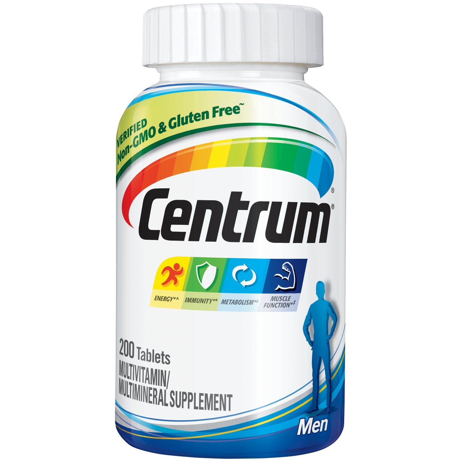 Centrum Multivitamin for Men, Multivitamin/Multimineral Supplement with Vitamin D3, B Vitamins and Antioxidants, Gluten Free, Non-GMO Ingredients - 120 Count