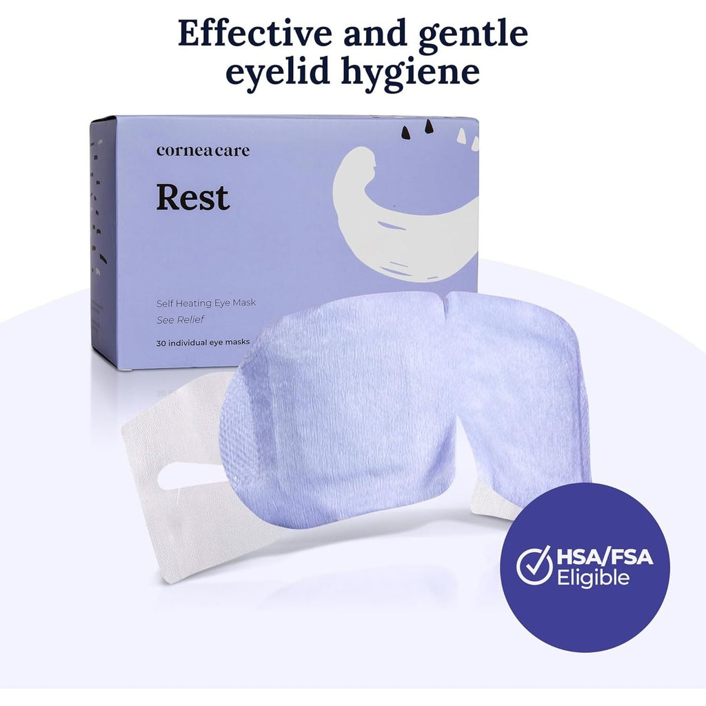 Buy now CorneaCare Rest: Self Heating Warm Compress for Dry Eyes | Heated Eye Mask for Fast Relief | No Microwave or Washcloth Needed | Travel Ready | 30 Count at indiglob india