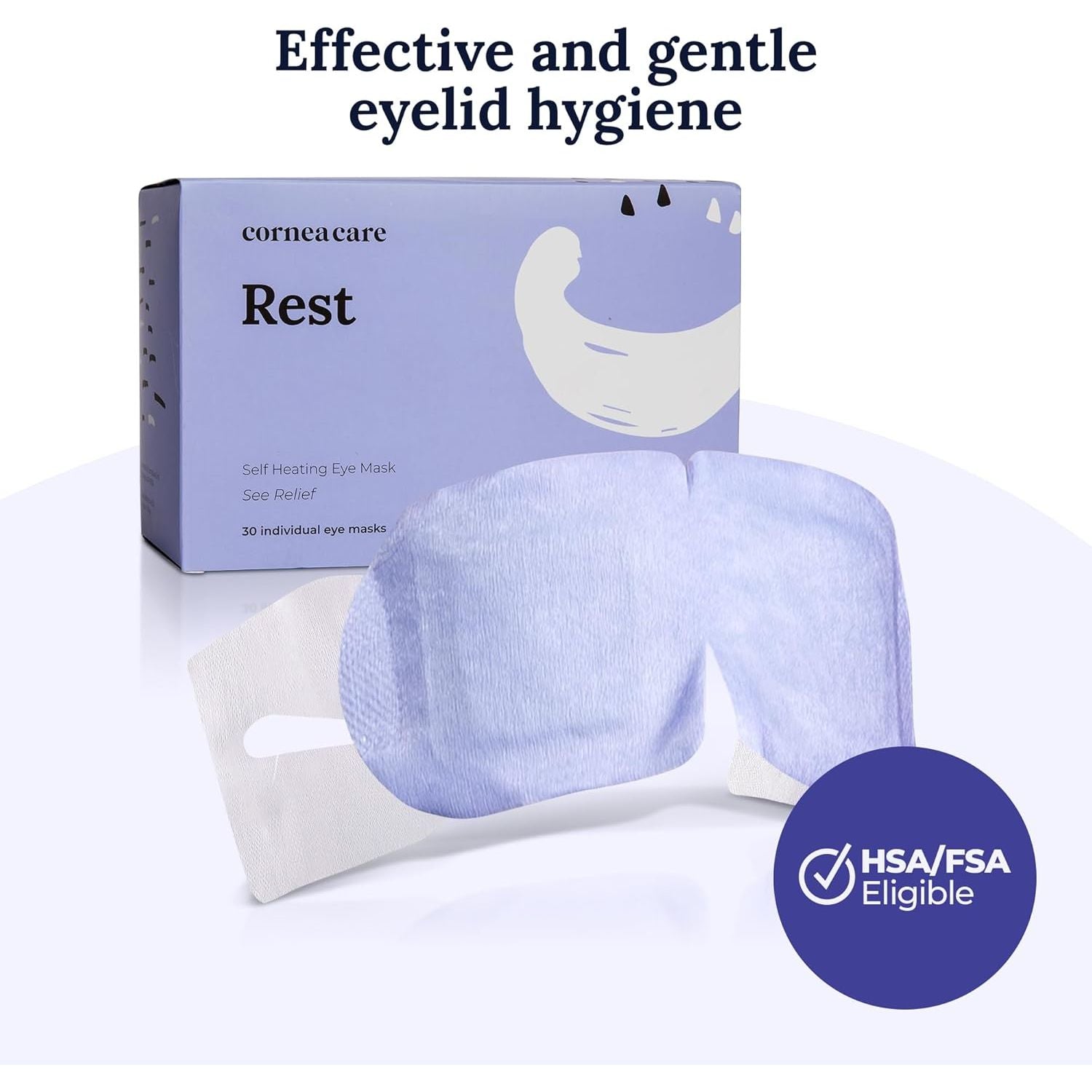Buy now CorneaCare Rest: Self Heating Warm Compress for Dry Eyes | Heated Eye Mask for Fast Relief | No Microwave or Washcloth Needed | Travel Ready | 30 Count at indiglob india