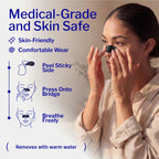 Black Nasal Strips for Men & Women (60 Count)